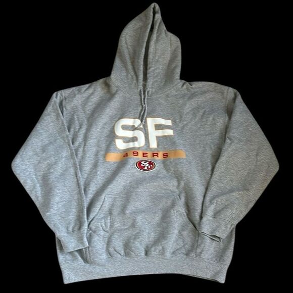 NFL Team Apparel "San Francisco 49ers" Hooded Sweatshirt, Unisex, NWOT, Large - Picture 1 of 9